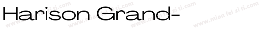 Harison Grand字体转换